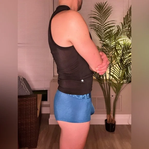 Andrew Christian | Sensual Rib Trunk w/ Almost Naked in Deep Teal (Small) - Picture 10 of 13